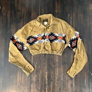 Custom Western Long Sleeve Crop | Rustler by Wrangler